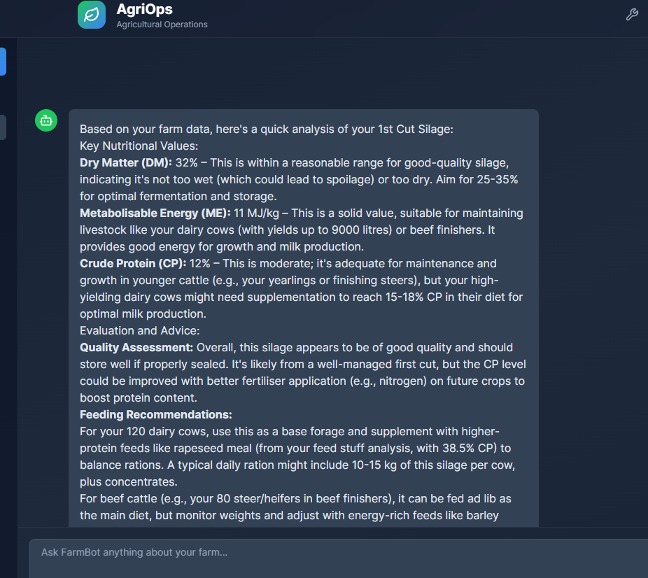 FarmBot analyzing forage